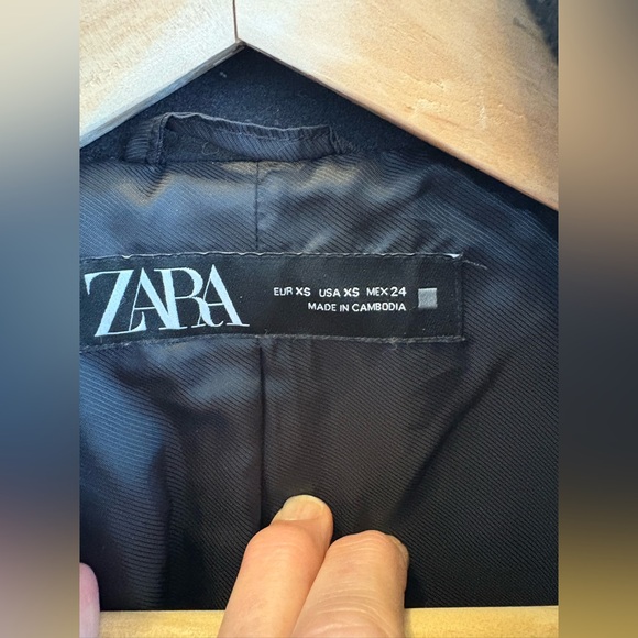 Cropped loose fit Peacoat - Picture 3 of 6